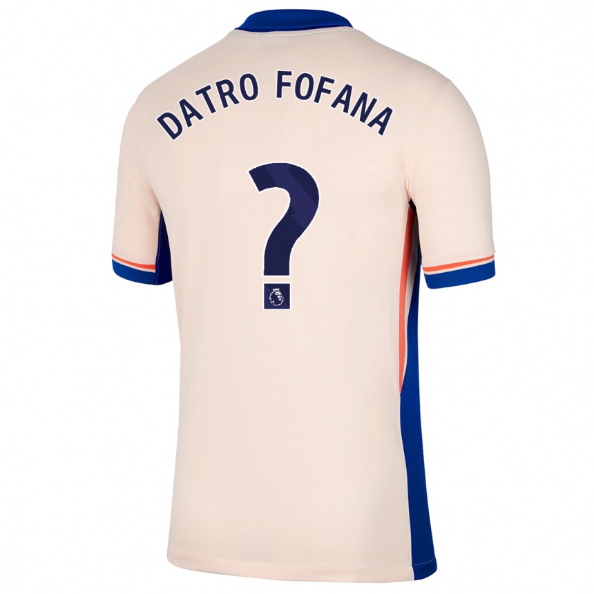 Kids Football David Datro Fofana #0 Light Beige Away Jersey 2024/25 T-Shirt