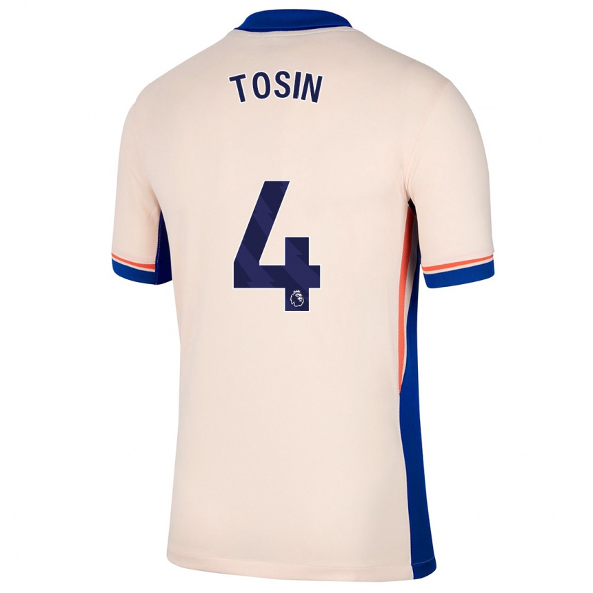 Kids Football Tosin Adarabioyo #4 Light Beige Away Jersey 2024/25 T-Shirt