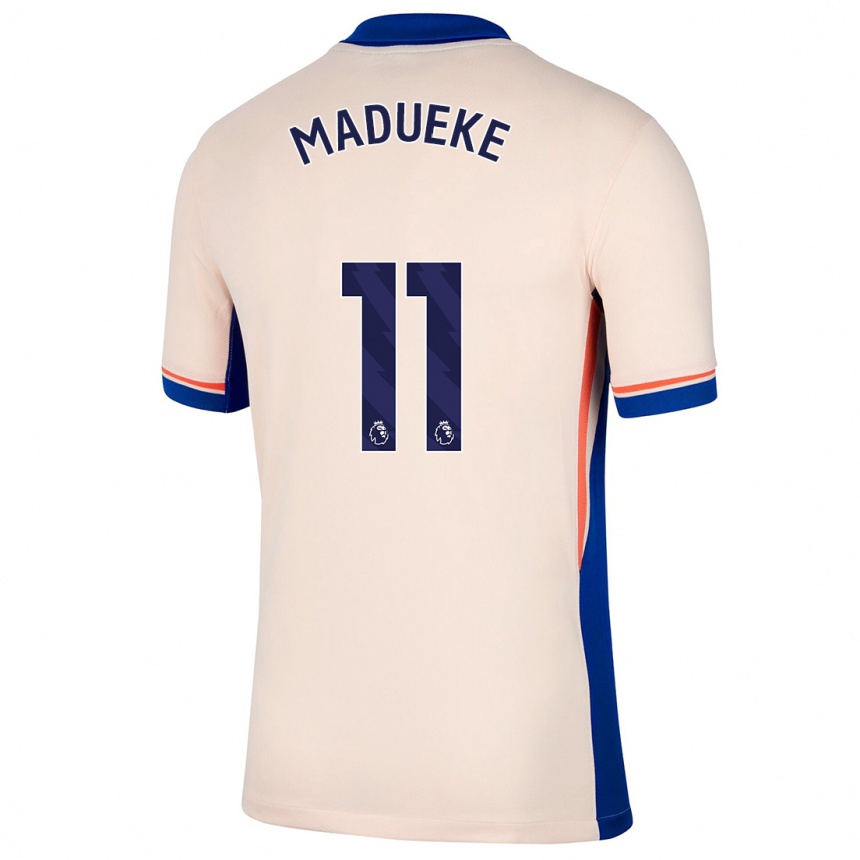 Kids Football Noni Madueke #11 Light Beige Away Jersey 2024/25 T-Shirt