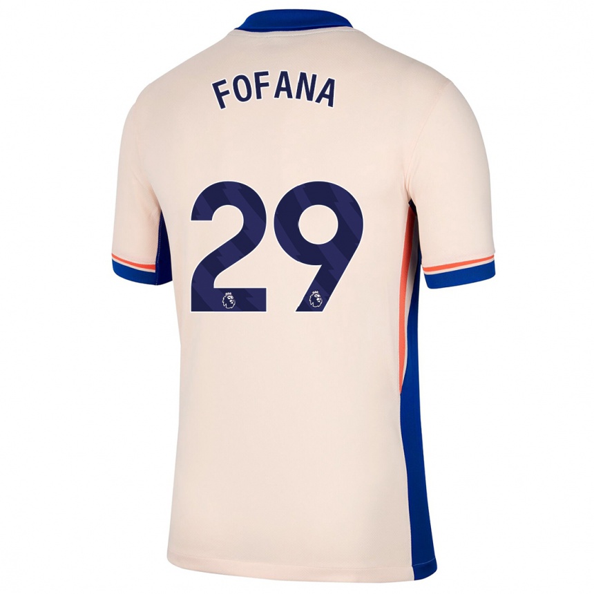 Kids Football Wesley Fofana #29 Light Beige Away Jersey 2024/25 T-Shirt