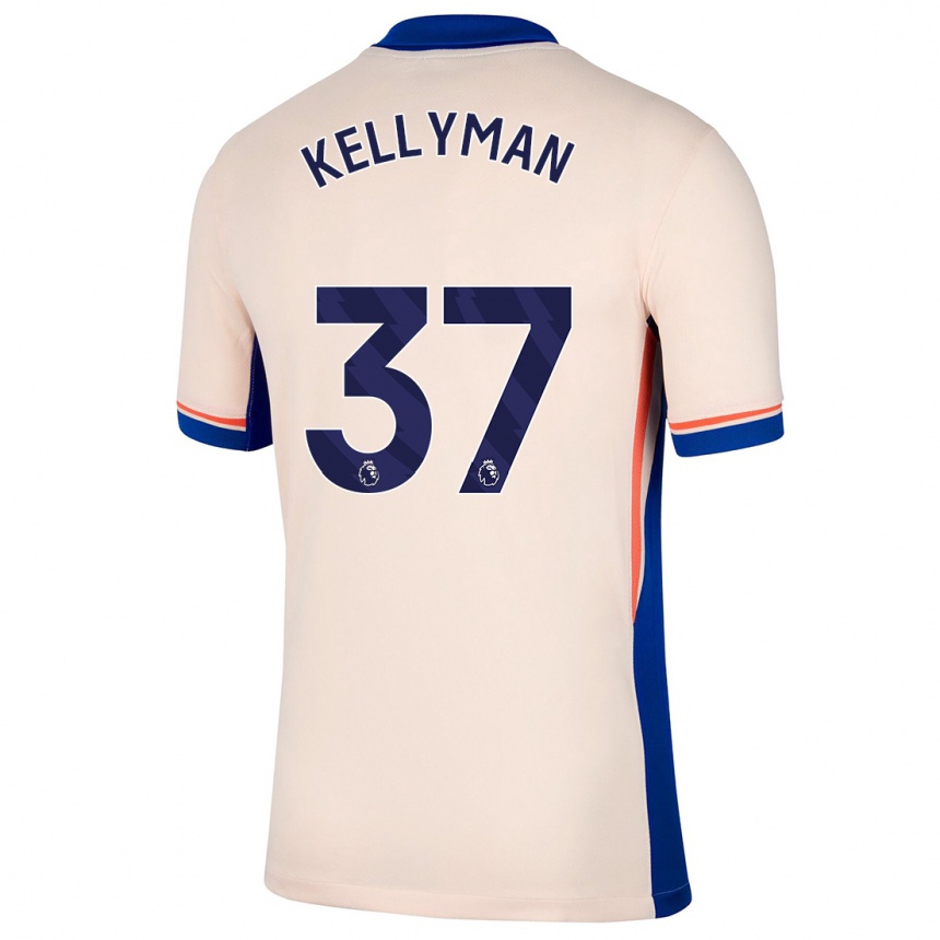 Kids Football Omari Kellyman #37 Light Beige Away Jersey 2024/25 T-Shirt