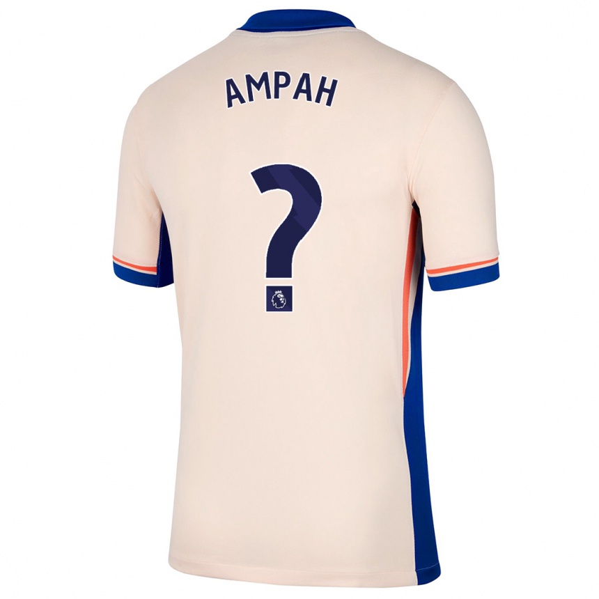 Kids Football Ato Ampah #0 Light Beige Away Jersey 2024/25 T-Shirt