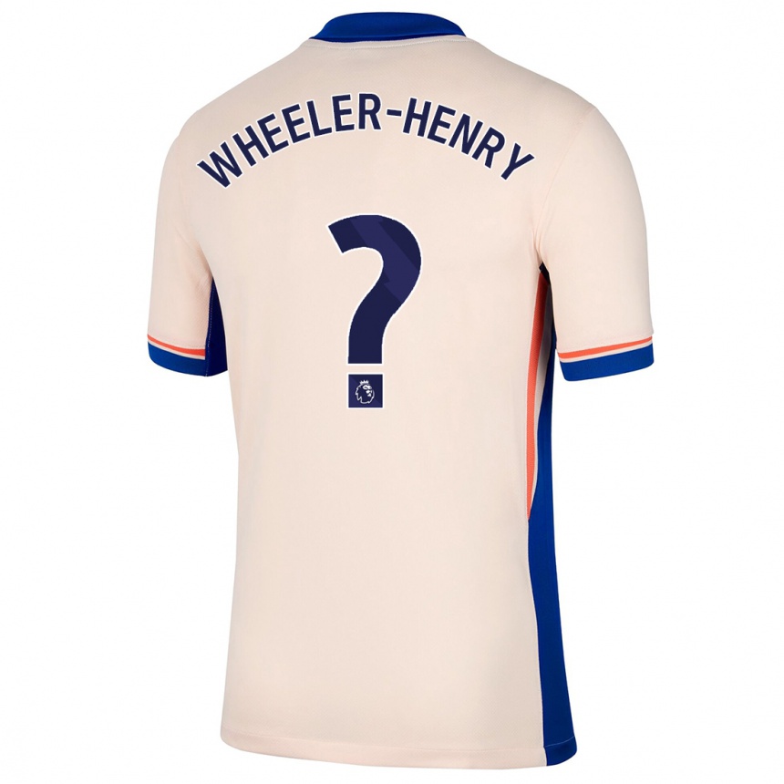 Kids Football Joseph Wheeler-Henry #0 Light Beige Away Jersey 2024/25 T-Shirt