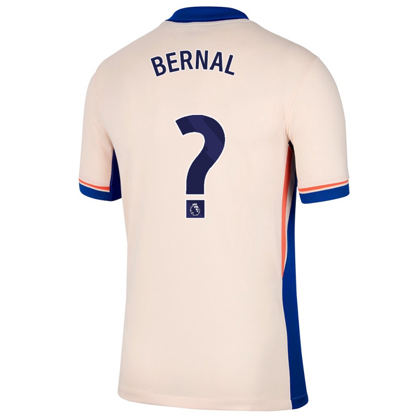 Kids Football Freddy Bernal #0 Light Beige Away Jersey 2024/25 T-Shirt