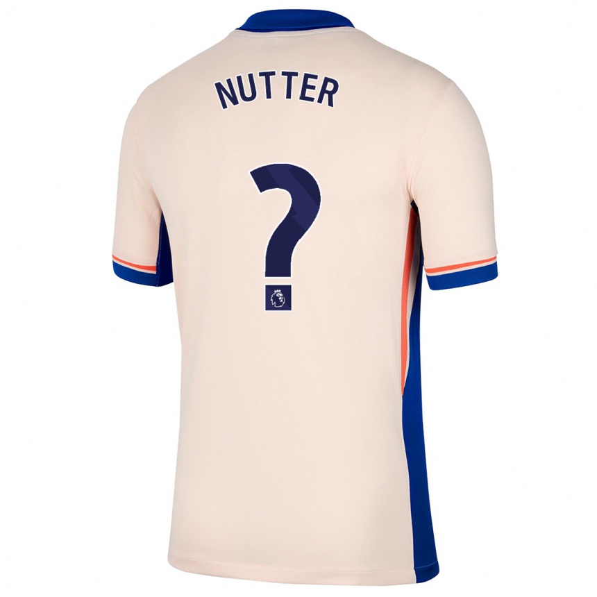 Kids Football Walter Nutter #0 Light Beige Away Jersey 2024/25 T-Shirt