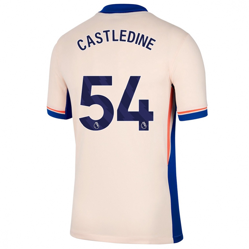 Kids Football Leo Castledine #54 Light Beige Away Jersey 2024/25 T-Shirt