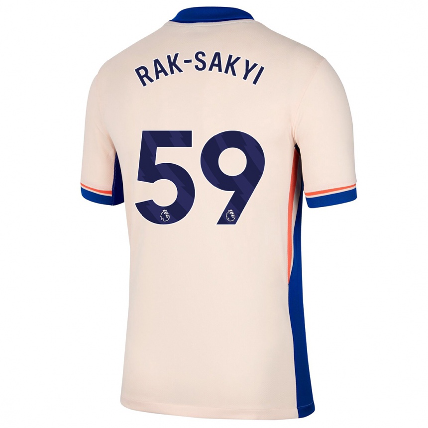 Kids Football Sam Rak-Sakyi #59 Light Beige Away Jersey 2024/25 T-Shirt