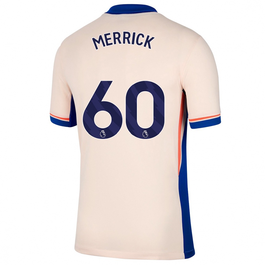 Kids Football Max Merrick #60 Light Beige Away Jersey 2024/25 T-Shirt