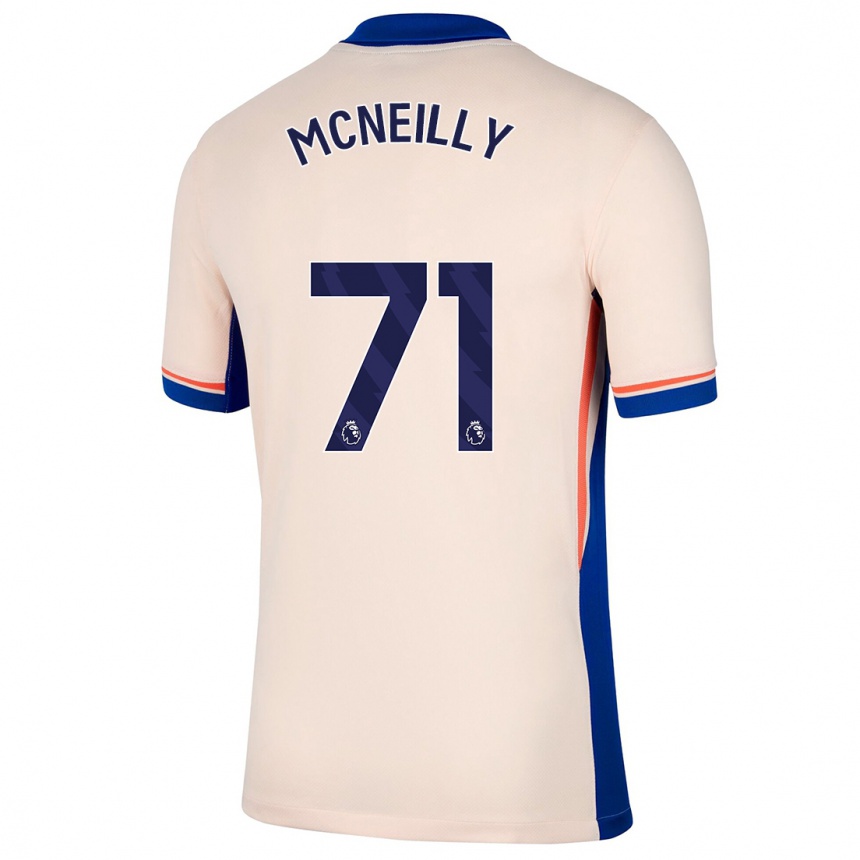 Kids Football Donnell Mcneilly #71 Light Beige Away Jersey 2024/25 T-Shirt