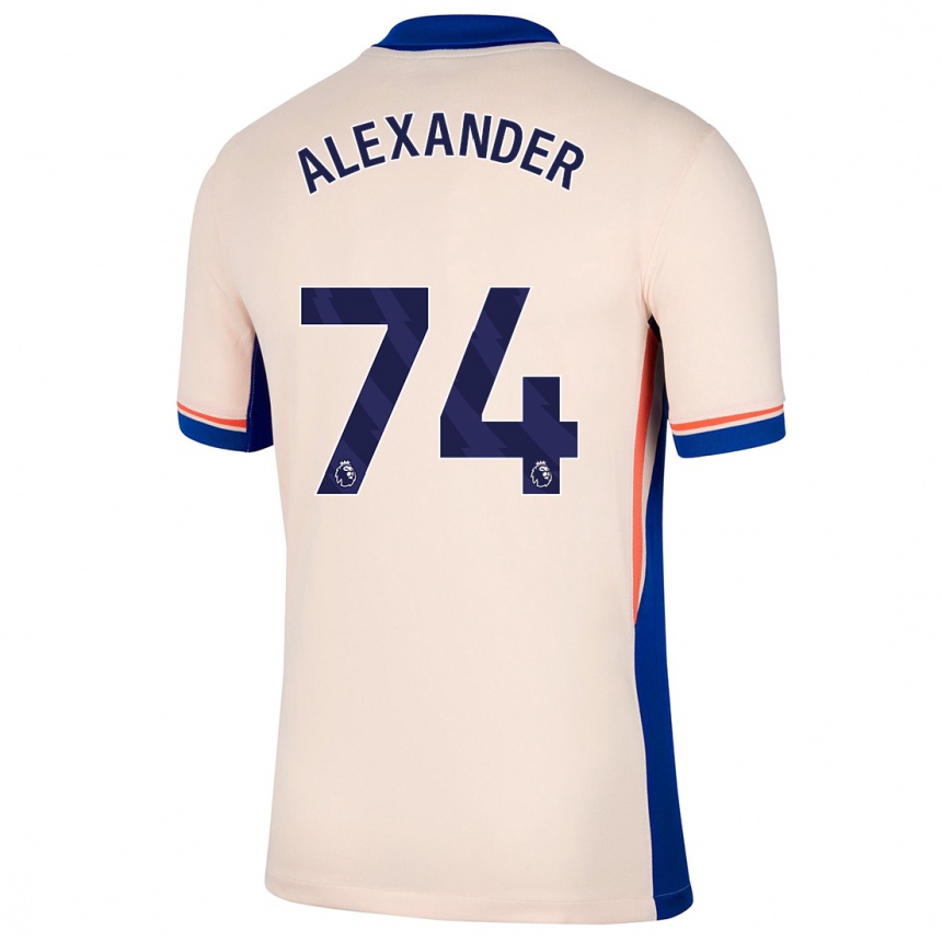 Kids Football Reiss Alexander Russell-Denny #74 Light Beige Away Jersey 2024/25 T-Shirt