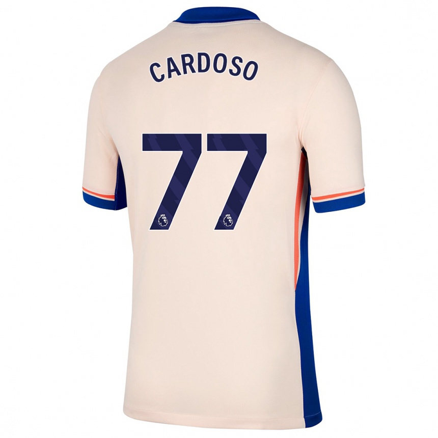 Kids Football Leo Cardoso #77 Light Beige Away Jersey 2024/25 T-Shirt