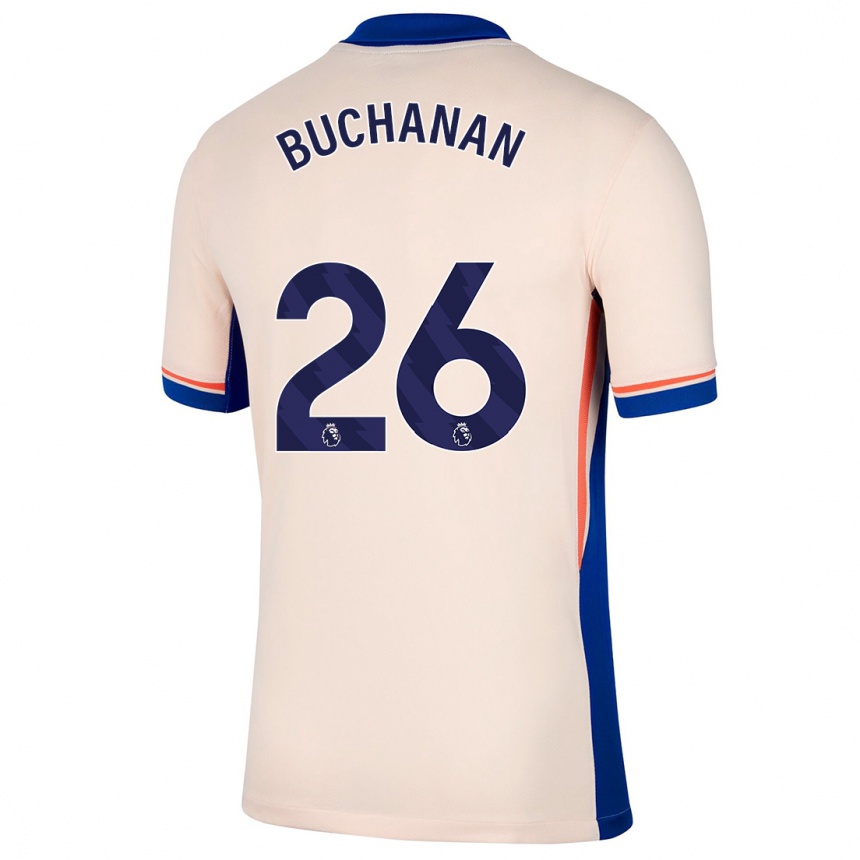 Kids Football Kadeisha Buchanan #26 Light Beige Away Jersey 2024/25 T-Shirt