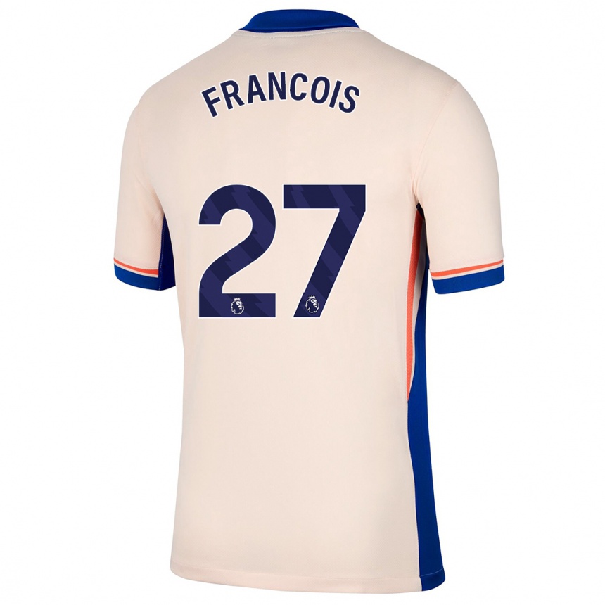 Kids Football Oriane Jean-François #27 Light Beige Away Jersey 2024/25 T-Shirt