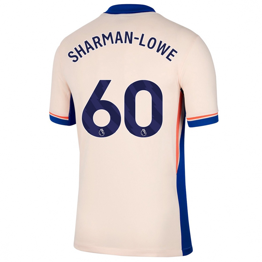 Kids Football Teddy Sharman-Lowe #60 Light Beige Away Jersey 2024/25 T-Shirt