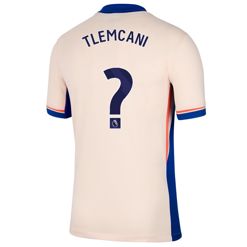 Kids Football Sami Tlemcani #0 Light Beige Away Jersey 2024/25 T-Shirt