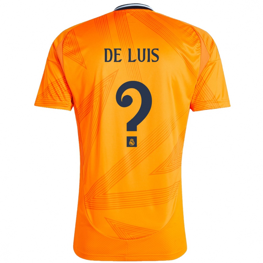 Kids Football Mario De Luis #0 Orange Away Jersey 2024/25 T-Shirt