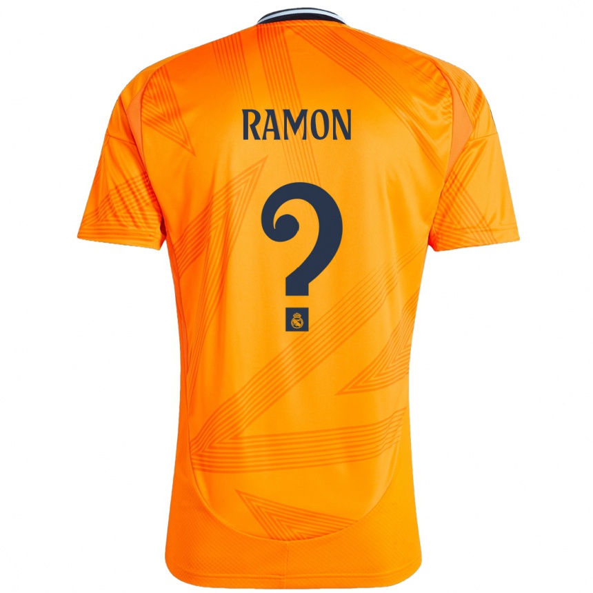 Kids Football Jacobo Ramon #0 Orange Away Jersey 2024/25 T-Shirt