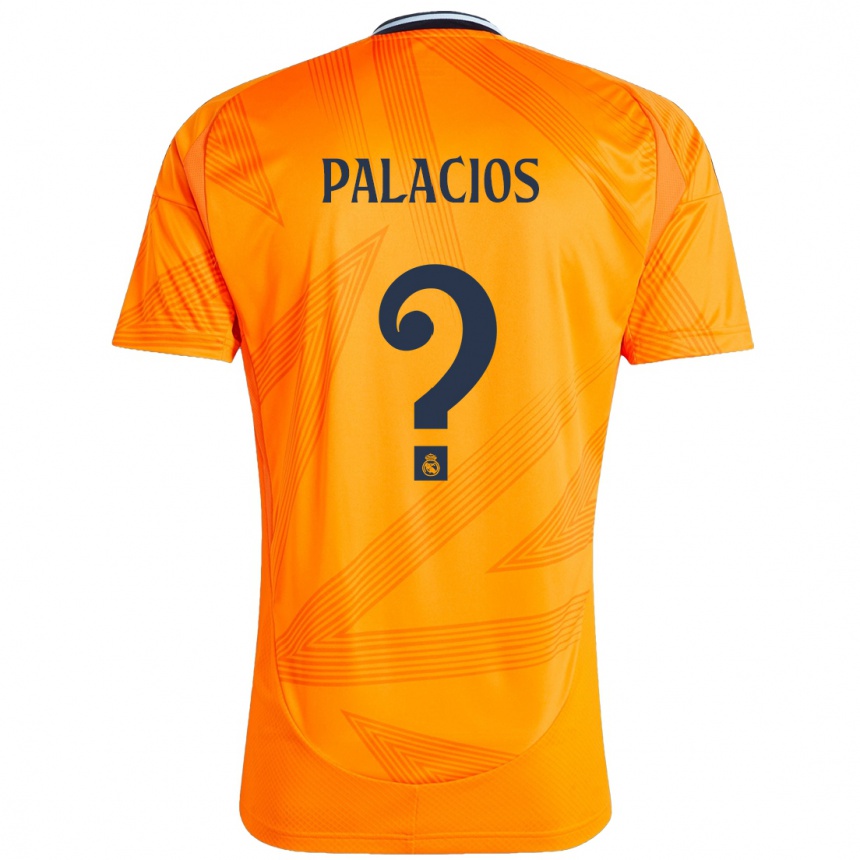 Kids Football Cesar Palacios #0 Orange Away Jersey 2024/25 T-Shirt