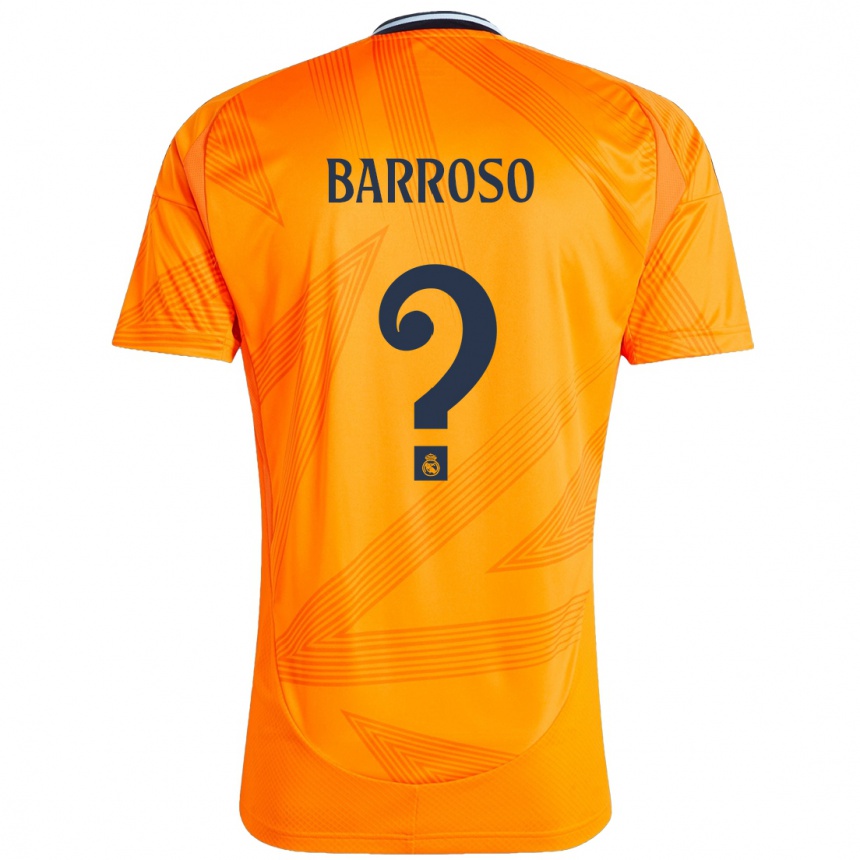 Kids Football Jaime Barroso #0 Orange Away Jersey 2024/25 T-Shirt