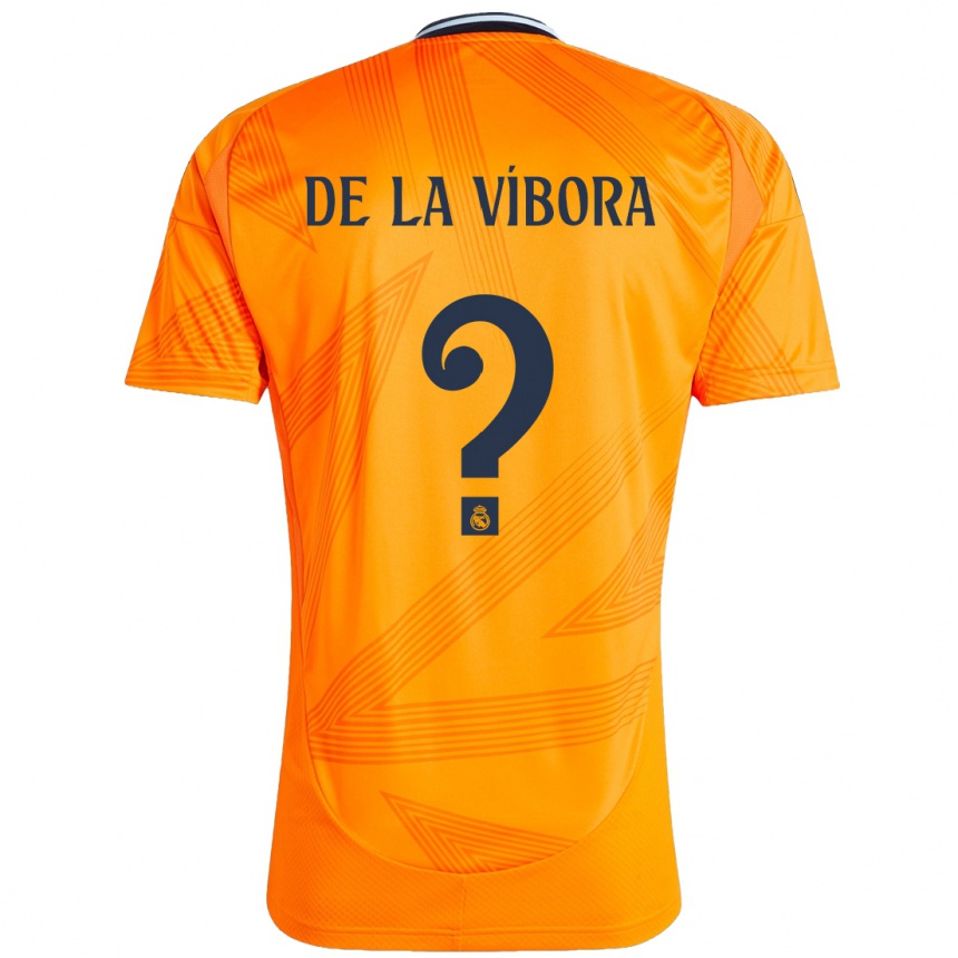 Kids Football David De La Víbora #0 Orange Away Jersey 2024/25 T-Shirt