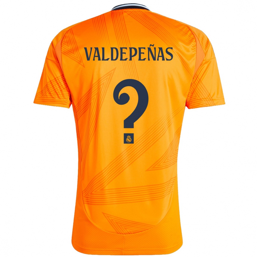 Kids Football Víctor Valdepeñas #0 Orange Away Jersey 2024/25 T-Shirt