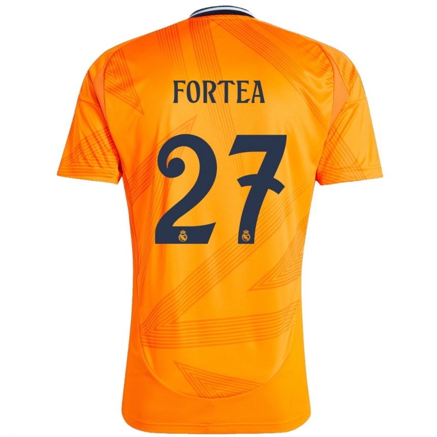 Kids Football Jesús Fortea #27 Orange Away Jersey 2024/25 T-Shirt