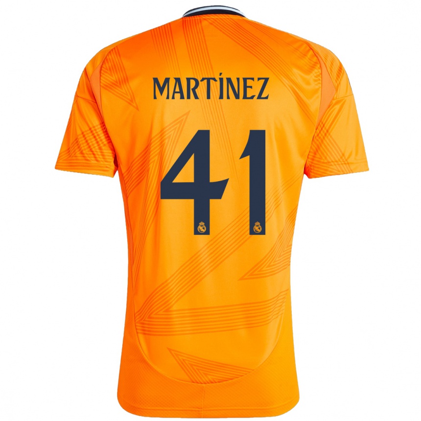 Kids Football Joan Martínez #41 Orange Away Jersey 2024/25 T-Shirt