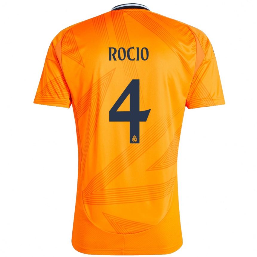 Kids Football Rocio Galvez #4 Orange Away Jersey 2024/25 T-Shirt