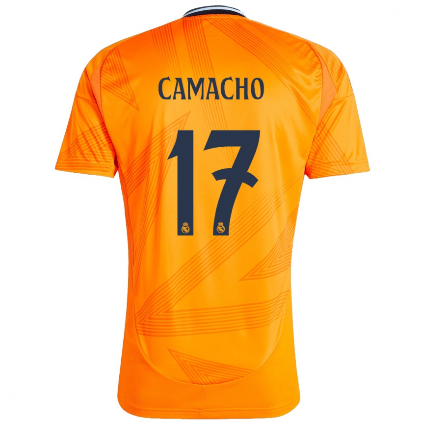 Kids Football Carla Camacho #17 Orange Away Jersey 2024/25 T-Shirt