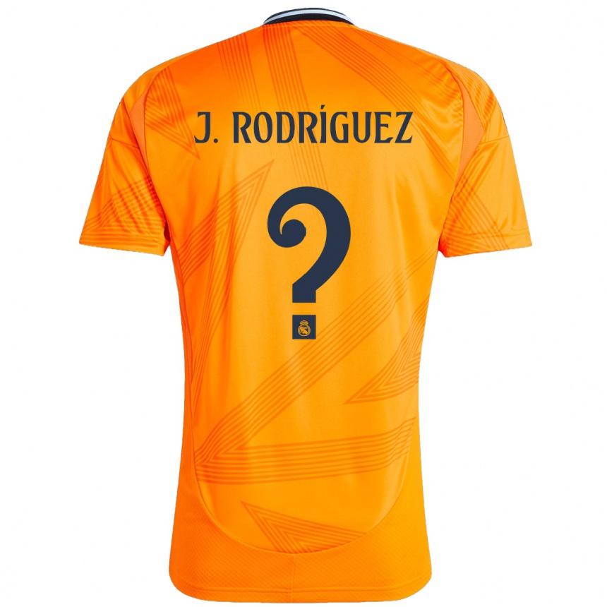 Kids Football Juan Rodríguez #0 Orange Away Jersey 2024/25 T-Shirt