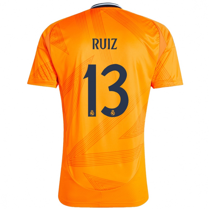 Kids Football Guillermo Ruiz #13 Orange Away Jersey 2024/25 T-Shirt