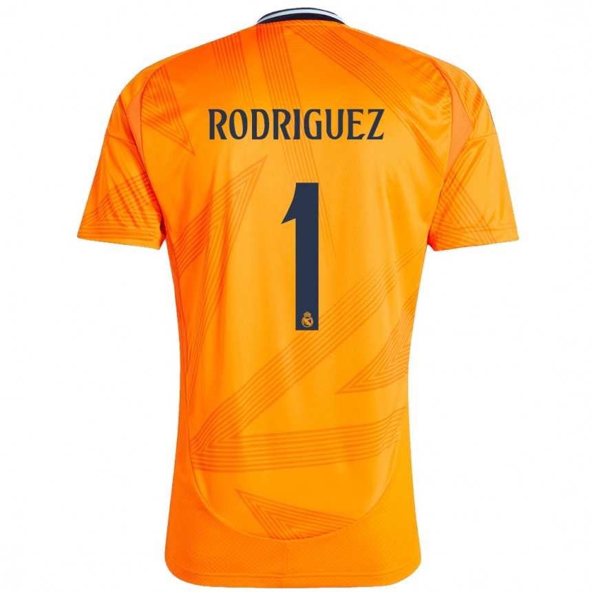 Kids Football Misa Rodriguez #1 Orange Away Jersey 2024/25 T-Shirt