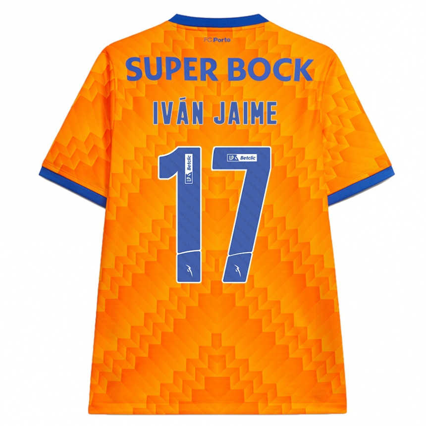 Kids Football Iván Jaime #17 Orange Away Jersey 2024/25 T-Shirt