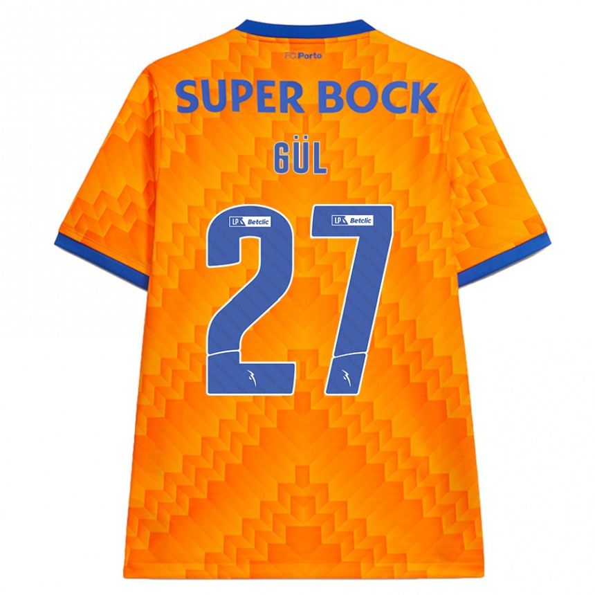 Kids Football Deniz Gül #27 Orange Away Jersey 2024/25 T-Shirt