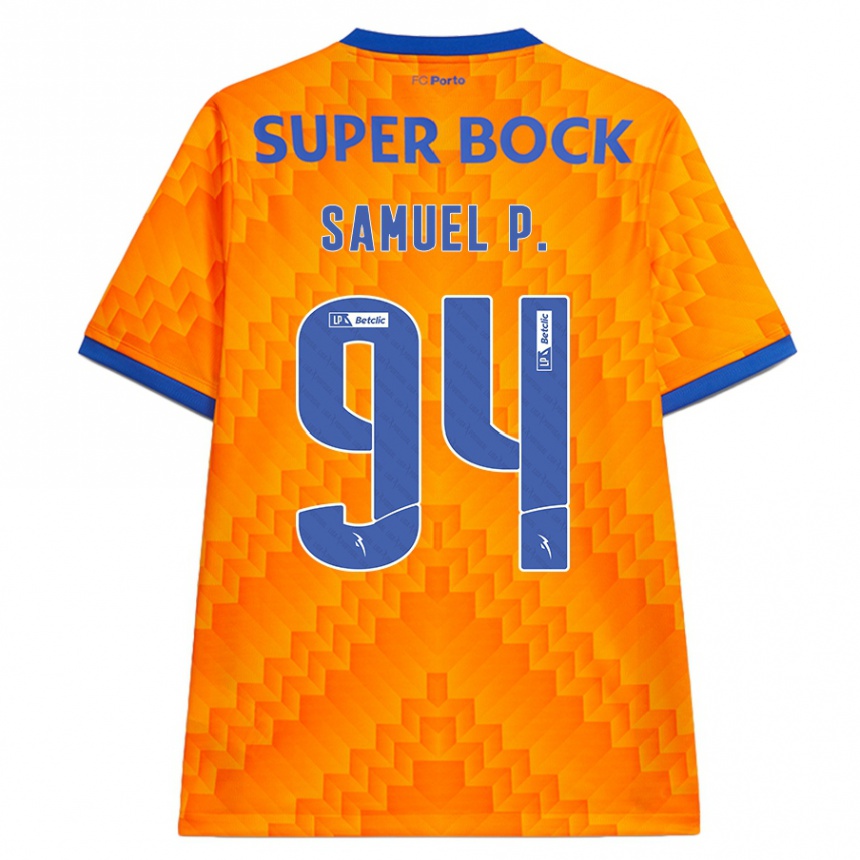 Kids Football Samuel #94 Orange Away Jersey 2024/25 T-Shirt