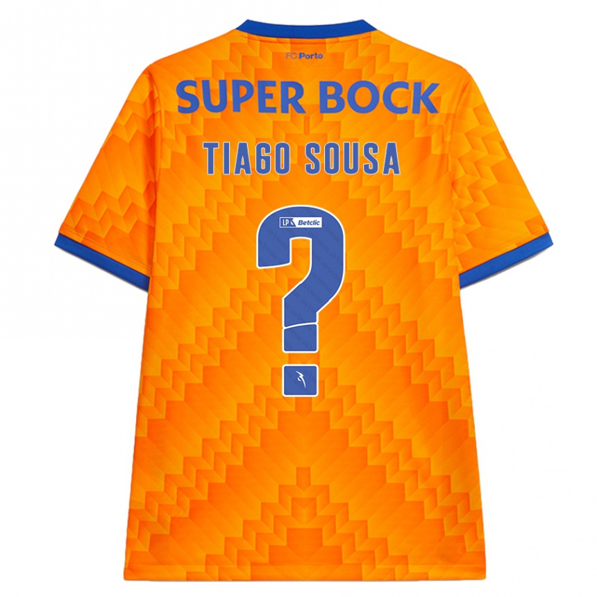 Kids Football Tiago Sousa #0 Orange Away Jersey 2024/25 T-Shirt