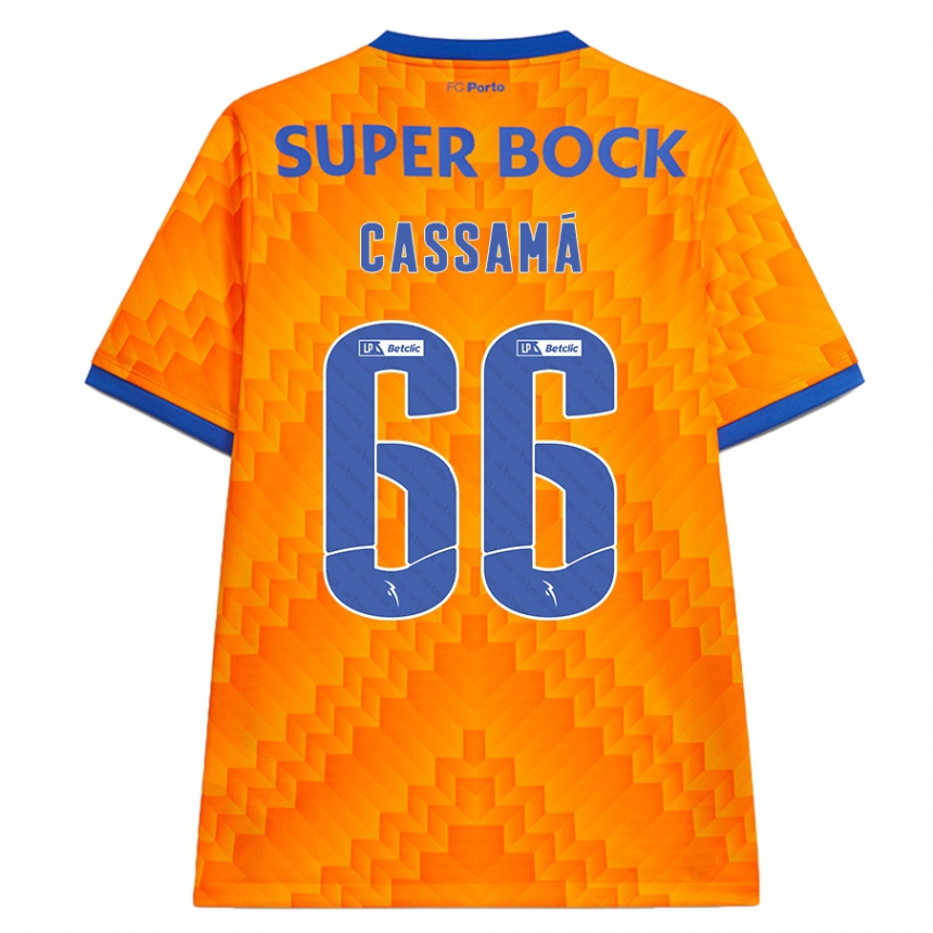 Kids Football Adramane Cassamá #66 Orange Away Jersey 2024/25 T-Shirt