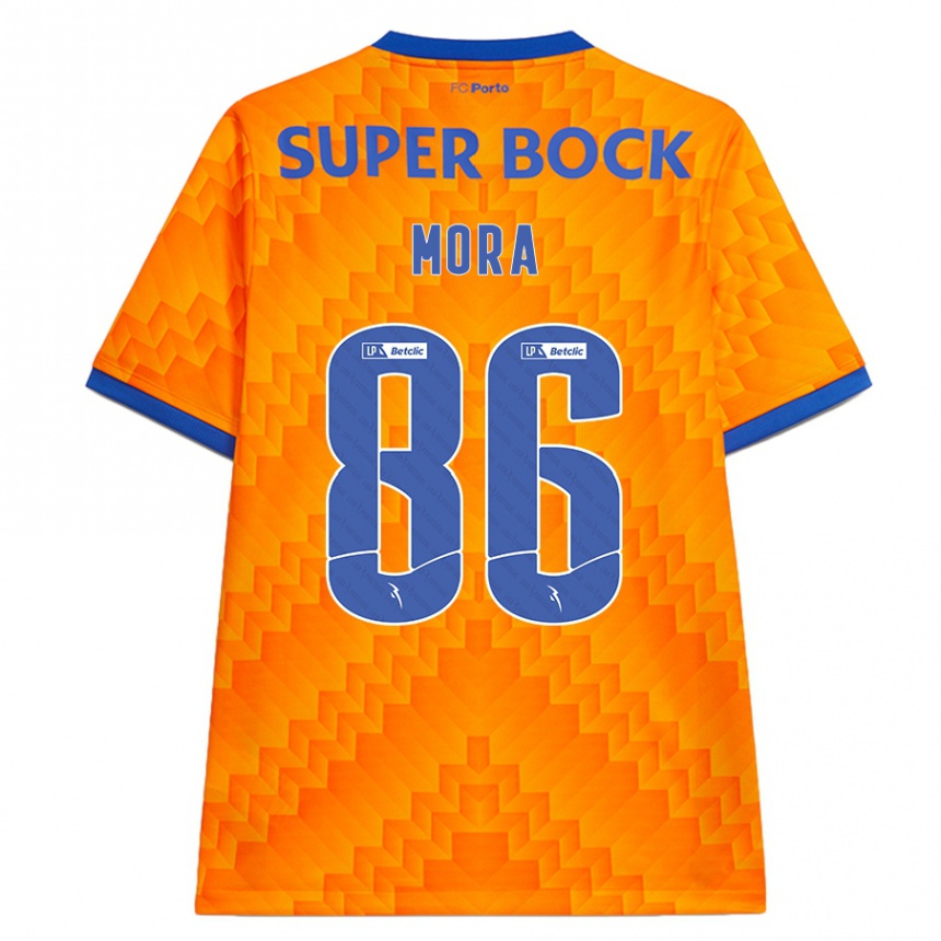 Kids Football Rodrigo Mora #86 Orange Away Jersey 2024/25 T-Shirt