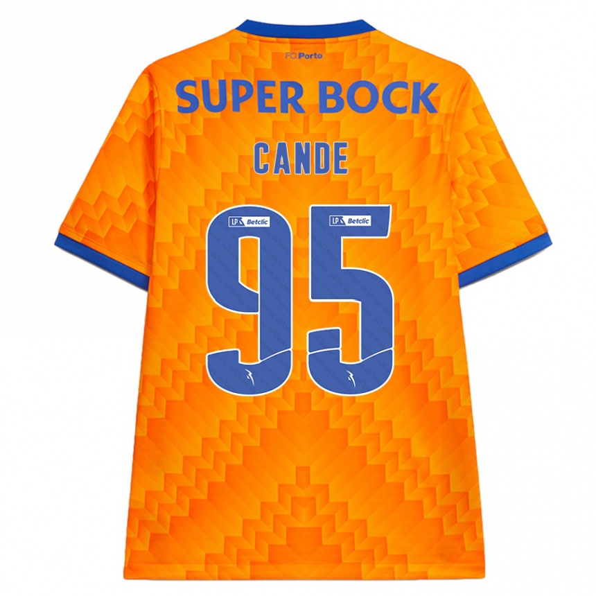 Kids Football Anhá Cande #95 Orange Away Jersey 2024/25 T-Shirt