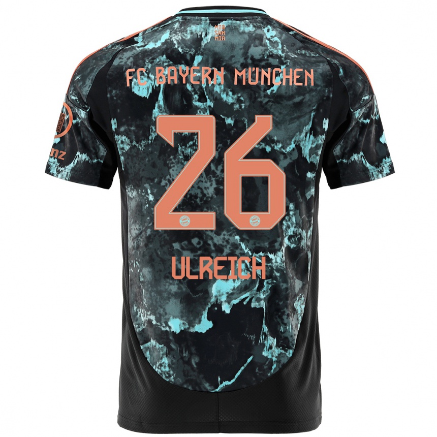 Kids Football Sven Ulreich #26 Black Away Jersey 2024/25 T-Shirt