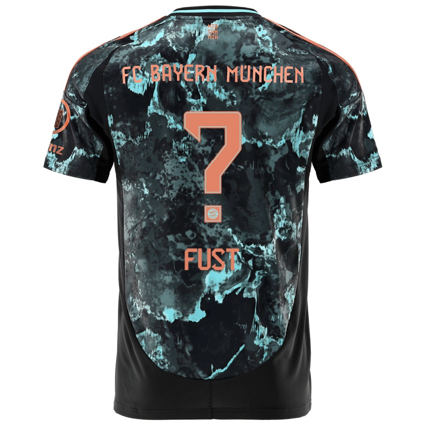 Kids Football Leon Fust #0 Black Away Jersey 2024/25 T-Shirt