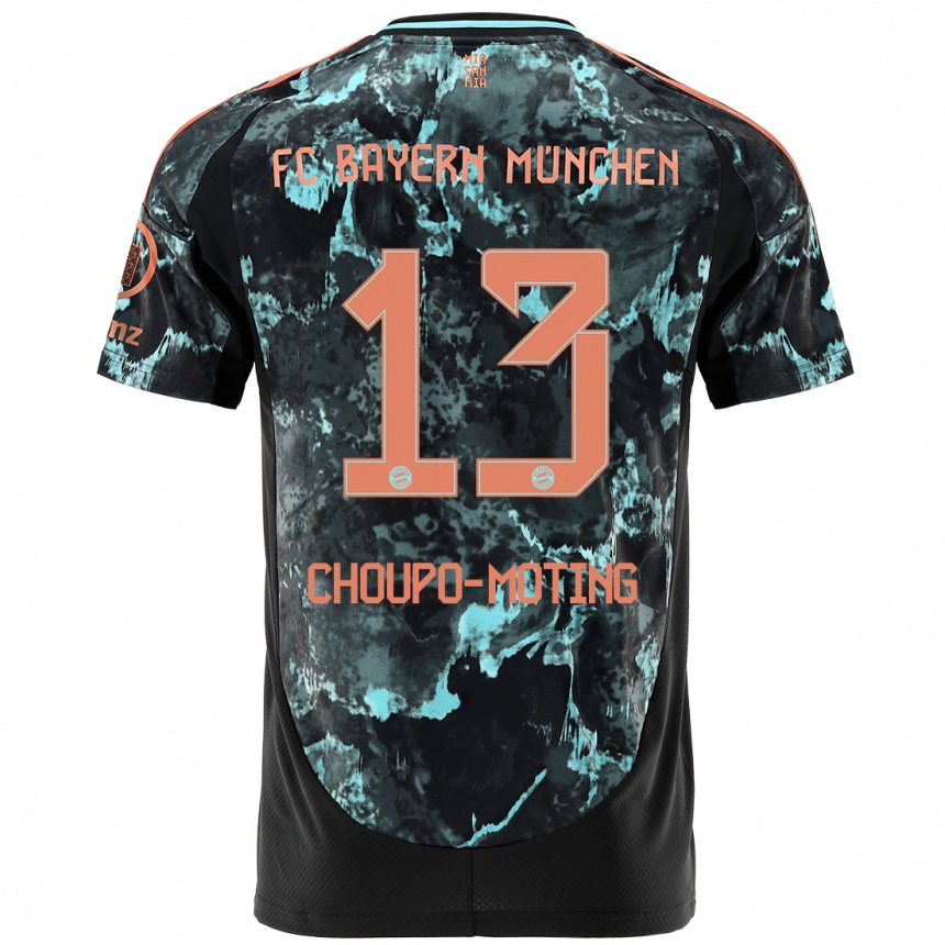 Kids Football Eric Maxim Choupo-Moting #13 Black Away Jersey 2024/25 T-Shirt