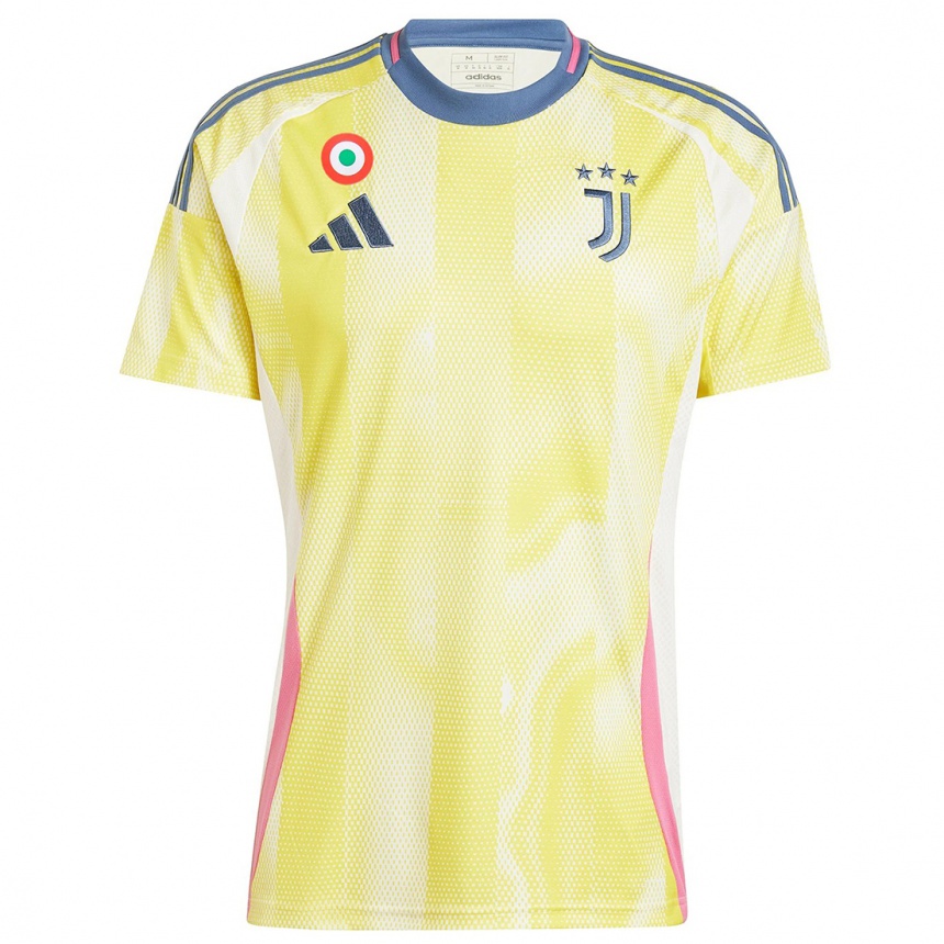 Kids Football Mattia De Sciglio #2 Solar Yellow Away Jersey 2024/25 T-Shirt