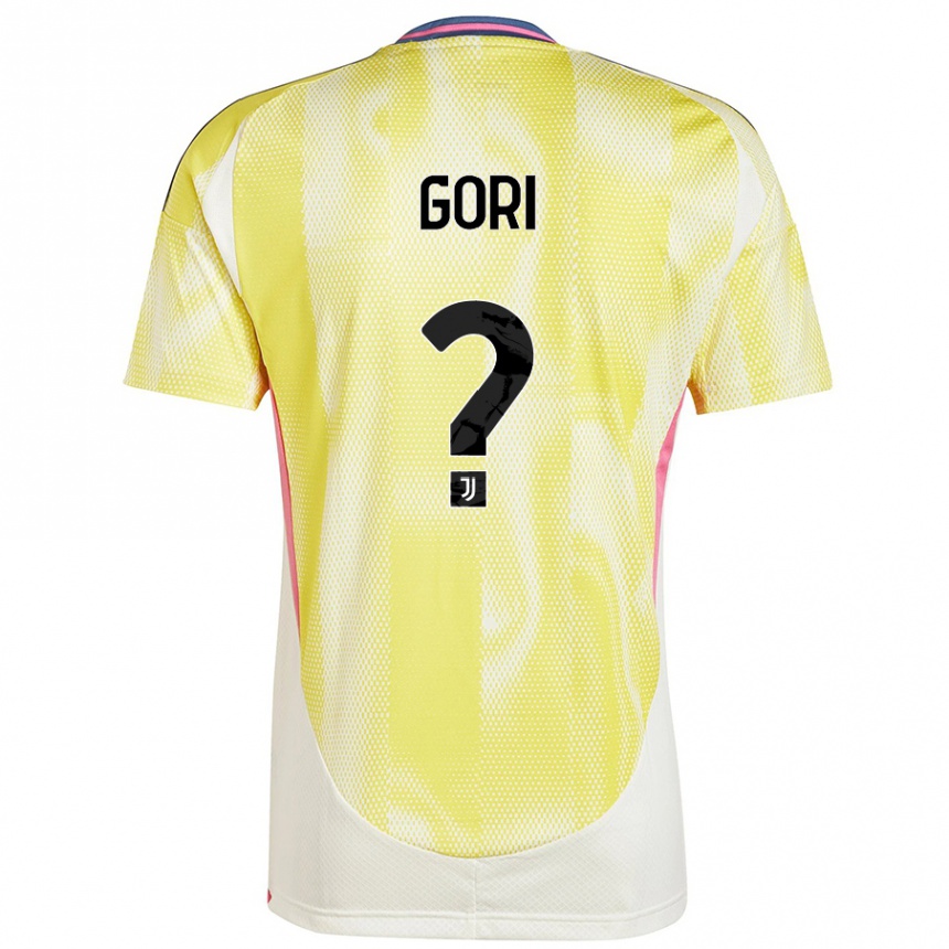 Kids Football Stefano Gori #0 Solar Yellow Away Jersey 2024/25 T-Shirt