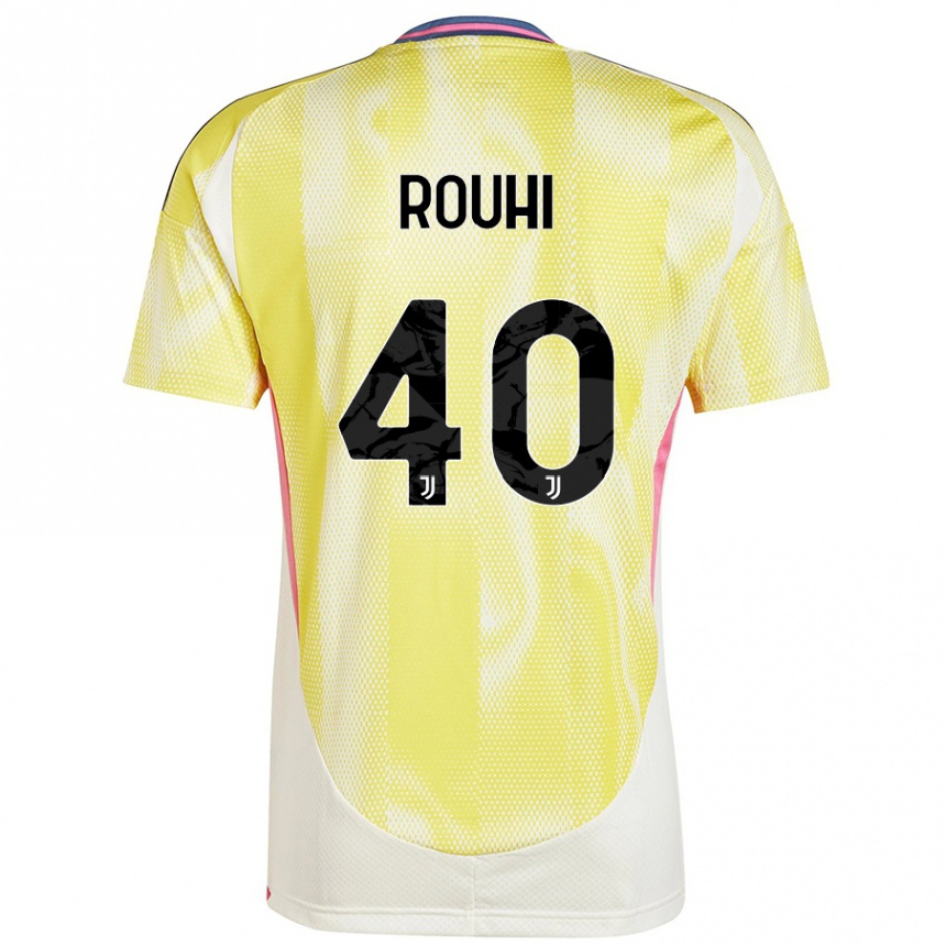 Kids Football Jonas Rouhi #40 Solar Yellow Away Jersey 2024/25 T-Shirt