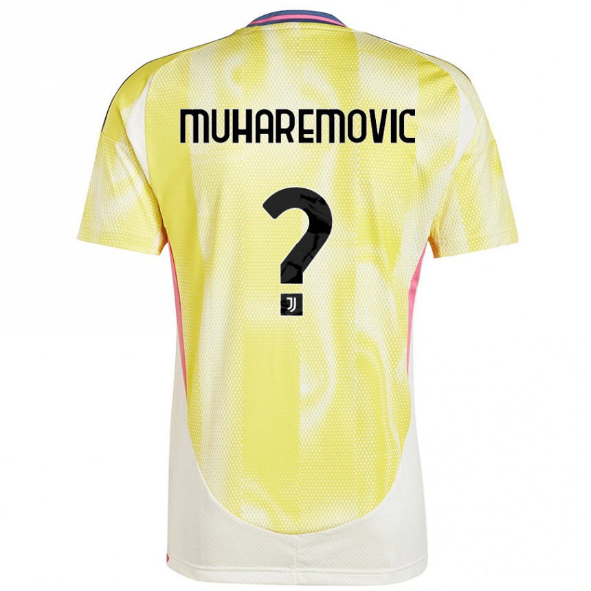 Kids Football Tarik Muharemovic #0 Solar Yellow Away Jersey 2024/25 T-Shirt