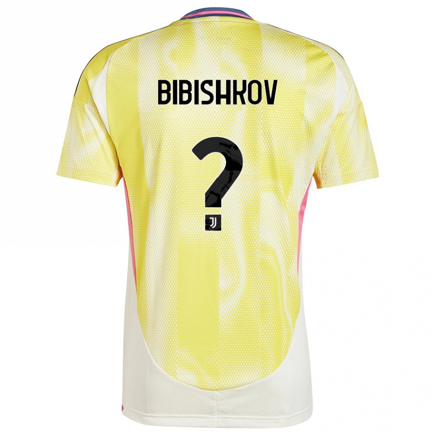 Kids Football Marsel Bibishkov #0 Solar Yellow Away Jersey 2024/25 T-Shirt