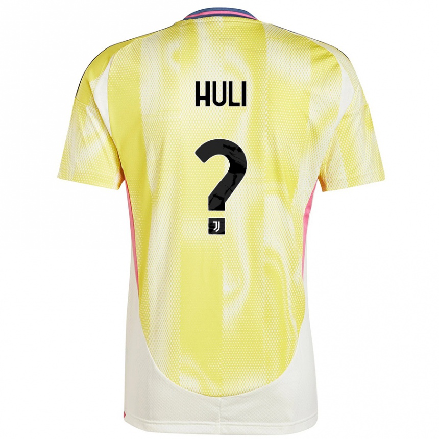 Kids Football Raffaele Huli #0 Solar Yellow Away Jersey 2024/25 T-Shirt