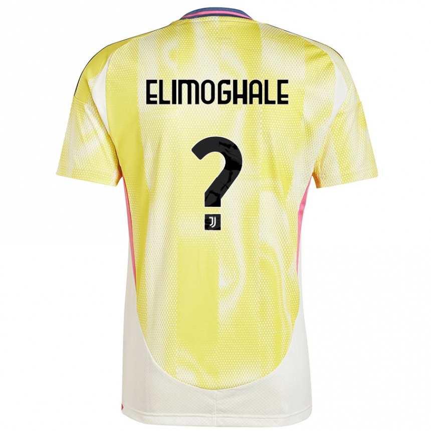 Kids Football Destiny Elimoghale #0 Solar Yellow Away Jersey 2024/25 T-Shirt