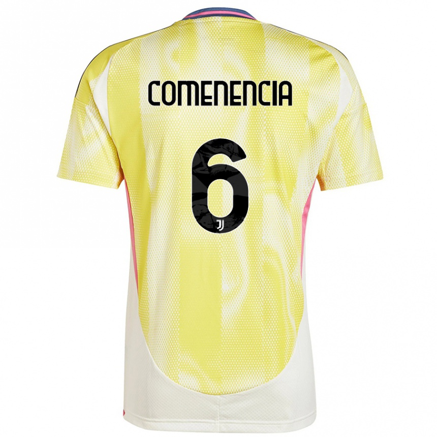 Kids Football Livano Comenencia #6 Solar Yellow Away Jersey 2024/25 T-Shirt